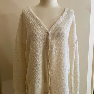 AltardState Oversized Cardigan w/Lace Detail sizeS